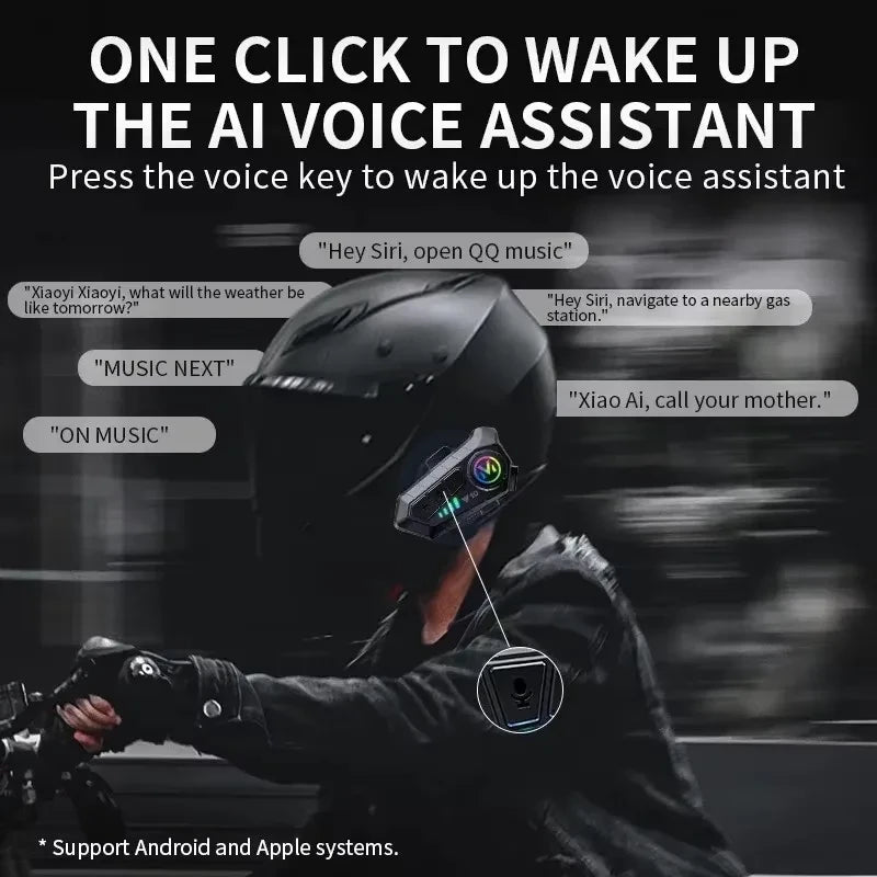 Intercomunicadores Bluetooth para casco de moto