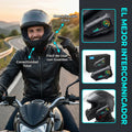 Intercomunicador Bluetooth para Moto — Habla con tu Copiloto a 1.200m, Manos Libres, Resistente a la Lluvia