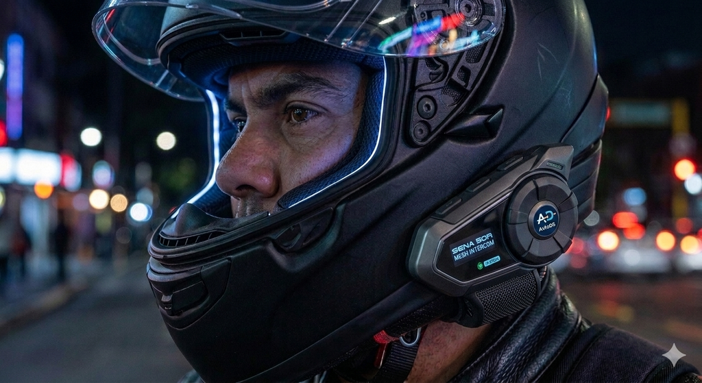 Intercomunicador Bluetooth para Moto — Habla con tu Copiloto a 1.200m, Manos Libres, Resistente a la Lluvia